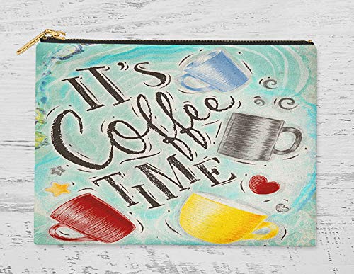 Timingila Azul ártico Texto Bolsa de cosméticos Bolsa de Maquillaje Bolsa de Maquillaje de 3 Paquete de