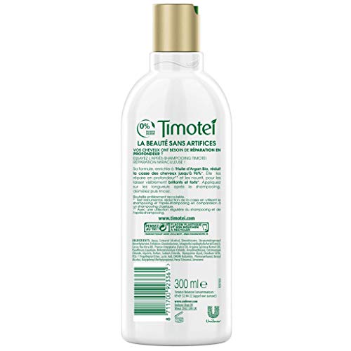 Timotei Acondicionador Reparación Intensa, Usar Después del Champú (Après-shampooing) 300 ml - Lot de 2