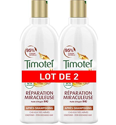Timotei Acondicionador Reparación Intensa, Usar Después del Champú (Après-shampooing) 300 ml - Lot de 2