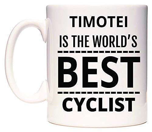 TIMOTEI Is The World's BEST Cyclist Taza por WeDoMugs®