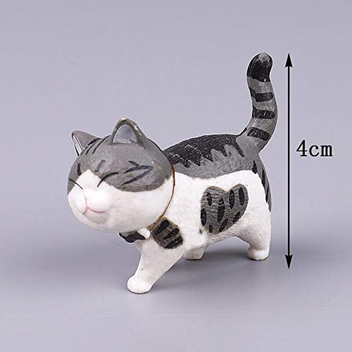 Tini Figurines & Miniatures - 1pc Cat Bells Cartoon Animal Model Simulation Figurine Craft Home Modern Decor Fairy Garden Decoration DIY Accessories - by 1 PCs