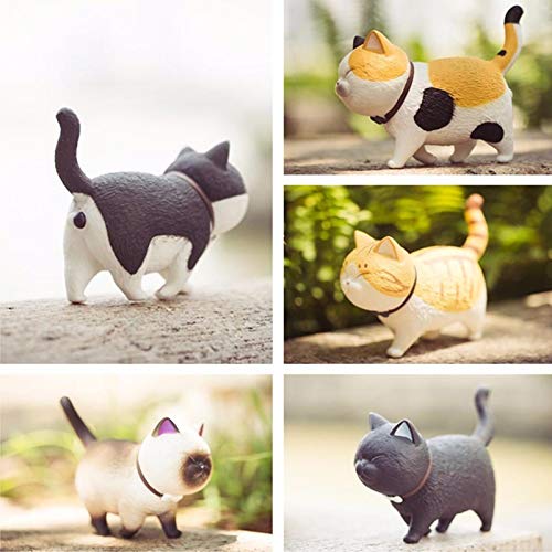 Tini Figurines & Miniatures - 1pc Cat Bells Cartoon Animal Model Simulation Figurine Craft Home Modern Decor Fairy Garden Decoration DIY Accessories - by 1 PCs