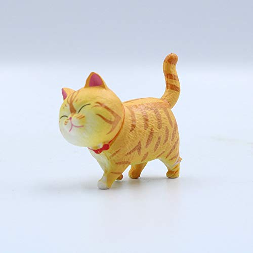 Tini Figurines & Miniatures - 1pc Cat Bells Cartoon Animal Model Simulation Figurine Craft Home Modern Decor Fairy Garden Decoration DIY Accessories - by 1 PCs