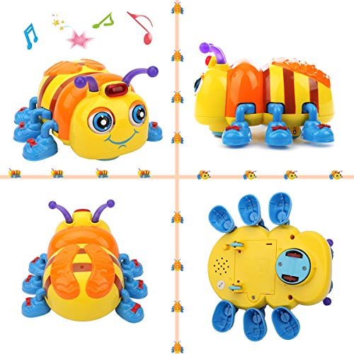 TINOTEEN Juguete Musical para Bebés Gateando y Cantando Juguetes de Abejas
