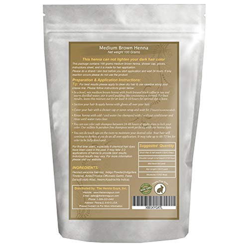 Tinte para cabello Henna, 100 % libre de químicos, The Henna Guys®