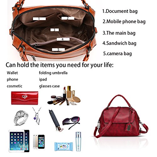 Tisdaini Bolsos Bandolera Mujer Bolsos de Mano Moda Bolsos Totes Bolsos pequeño Casual