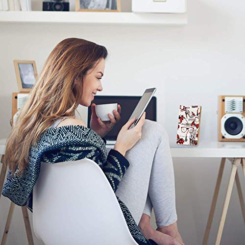 TIZORAX Despertadores de tacón Rojo Perfume y Gafas Relojes Digitales LED para Oficina Cocina Living Dormitorio Escritorio con Carga USB