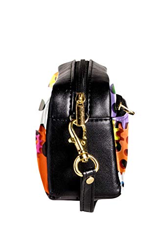 TIZORAX - Estuche para lápices de colores con ruedas dentadas de piel sintética para estudiantes