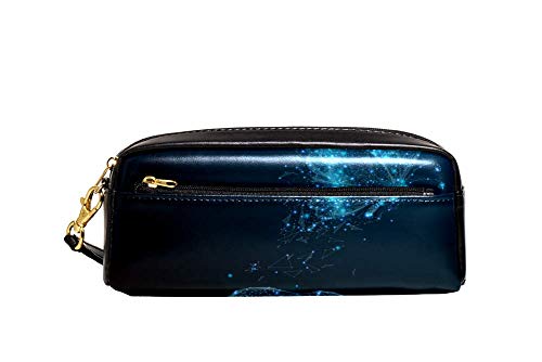 TIZORAX - Estuche para lápices de piel sintética con diseño de mariposa en mano, diseño de mariposas