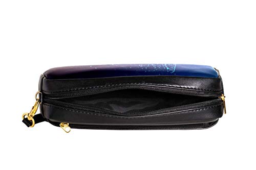 TIZORAX - Estuche para lápices de piel sintética con diseño de mariposas, para estudiantes