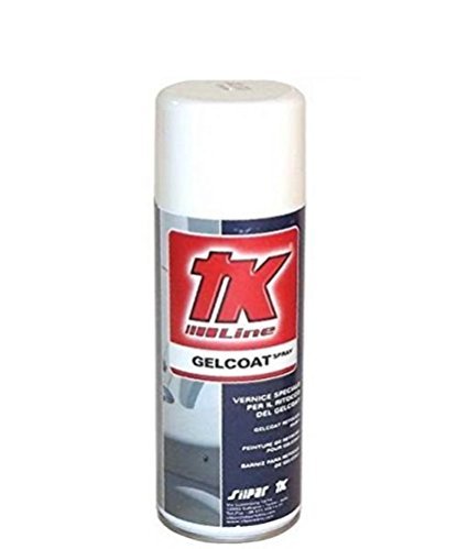 TK GELCOAT Spray para retoque, 400 ml, reparación de vitroresina, barco carena