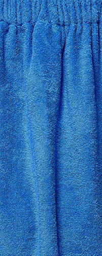 Toalla de Sauna de Baño Mujer Vestido de Sauna 100% Algodón Orgánico, con Cierre de Gancho y Bucle de Banda elástica, Azul Real, Small/Medium