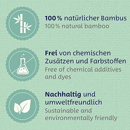 Toallitas de bambú para bebés extra suave - de bambú sustentable – toallas niños biológico – 25 x 26 cm – certificado OEKO TEX® - ideal para la piel sensible del bebé