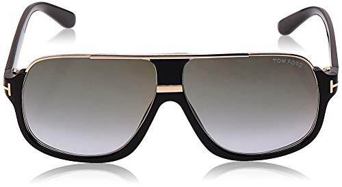 Tom Ford FT0335 01P 60 Monturas de gafas, Negro (Negro LucidoVerde Grad), 60.0 para Hombre