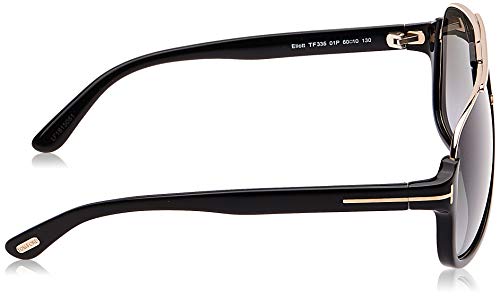 Tom Ford FT0335 01P 60 Monturas de gafas, Negro (Negro LucidoVerde Grad), 60.0 para Hombre