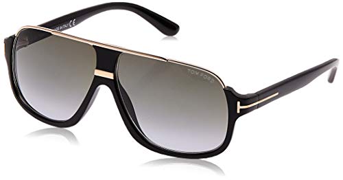 Tom Ford FT0335 01P 60 Monturas de gafas, Negro (Negro LucidoVerde Grad), 60.0 para Hombre