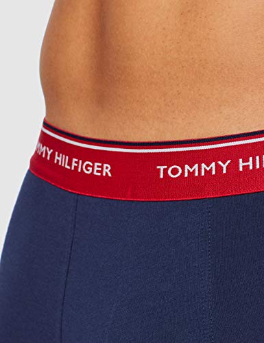 Tommy Hilfiger 3p Trunk Bóxer, Multicolor (Multi/Peacoat 904), Small (Pack de 3) para Hombre