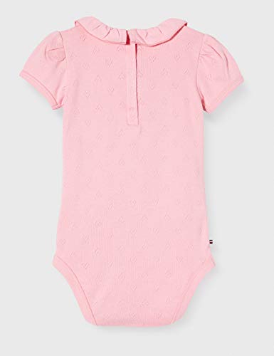 Tommy Hilfiger Baby Girl Ruffle Collar Body S/s, Rosa (Pink Tf4), Talla única (Talla del Fabricante: 86) para Bebés