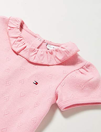 Tommy Hilfiger Baby Girl Ruffle Collar Body S/s, Rosa (Pink Tf4), Talla única (Talla del Fabricante: 86) para Bebés