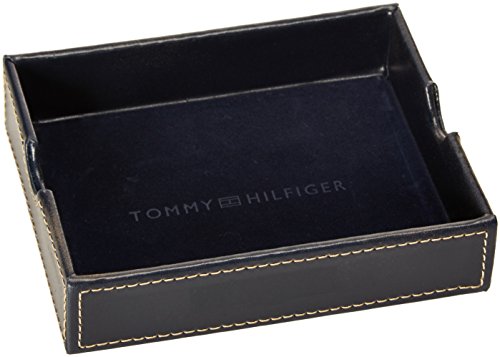 Tommy Hilfiger - Cartera con 6 Bolsillos para Tarjetas de crédito y Ventana de identificación extraíble Verde Verde Oscuro Taille Unique