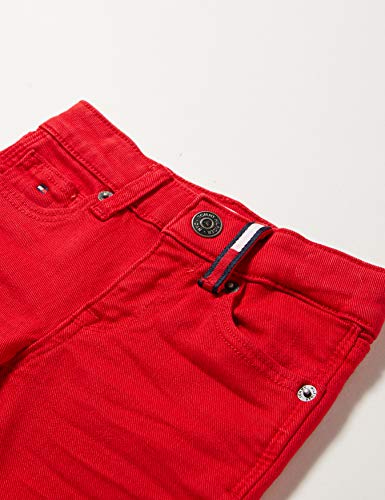 Tommy Hilfiger Nora RR Skinny Codnc Jeans, Rojo (Red Xa9), Talla única (Talla del Fabricante: 80) para Niñas