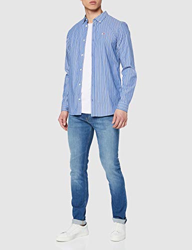 Tommy Hilfiger TJM Pocket tee Camiseta, Blanco (White Ybr), Medium para Hombre