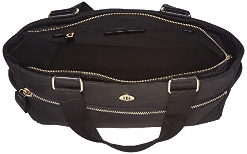 Tommy Hilfiger - Youthful Nylon Tote, Bolsos totes Mujer, Negro (Black), 30x11x32 cm (B x H T)
