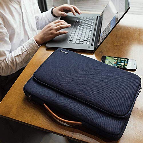 tomtoc 12.5" Maletín Portátil Protector de 360° para 13" New MacBook Air A1932 A2179, 13" New MacBook Pro USB-C A2159 A1989 A1706 A1708, 11.6" TECLAST 11.6 F5R, Bolsillo de Accesorios, Azúl Oscuro