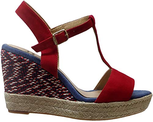 TONI Pons, Alzira-A, Mujer Nu-Pied Rojo, Rojo (Rouge (Vermell)), 40 EU