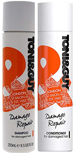 Toni&Guy Limpia y Nutre Champú y Acondicionador para Cabello Dañado - 250ML Cada