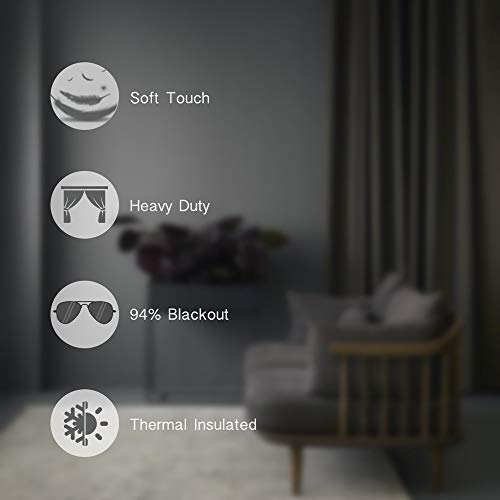 Toopeek - Cortina aislante con diseño de libélula, diseño de flores de fantasía mezcladas en varios tonos Shabby Chic para salón o dormitorio, color ámbar turquesa