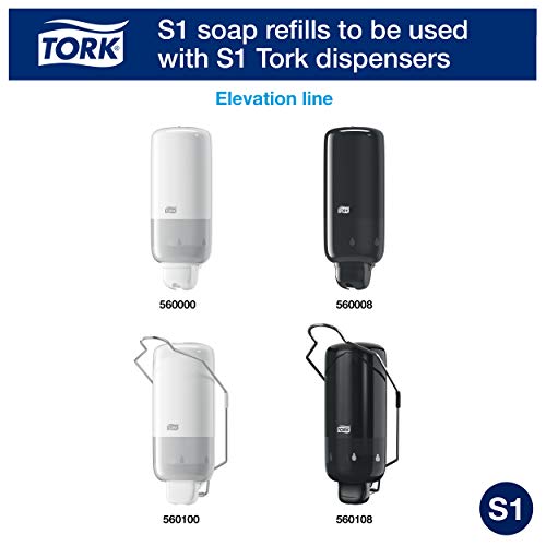 Tork 420901 Jabón líquido Luxury Suave/Recambio compatible con el sistema S1 / 1 x recambio x 1 litro/Jazmín