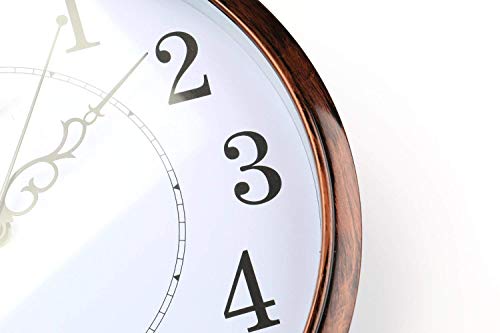 Tosnail 30cm Retro Non Ticking Silent Quartz Decorative Wall Clock