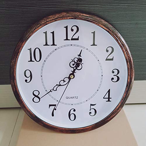 Tosnail 30cm Retro Non Ticking Silent Quartz Decorative Wall Clock