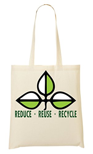 ToteWorld Reduce Reuse Recycle Bolso De Mano Bolsa De La Compra