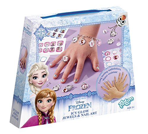 Totum de Disney Frozen/la Reina de Hielo/Manualidades de Juego: Joyas Manualidades + Pegatinas de Uñas