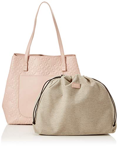 TOUS Capazo L. Mossaic, Shopper y Bolso de hombro para Mujer, Rosa, 18.5x28x30 cm (W x H x L)