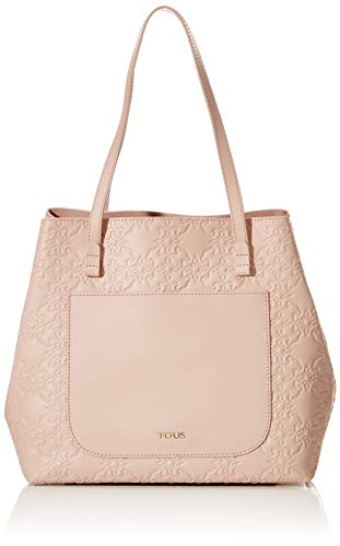 TOUS Capazo L. Mossaic, Shopper y Bolso de hombro para Mujer, Rosa, 18.5x28x30 cm (W x H x L)
