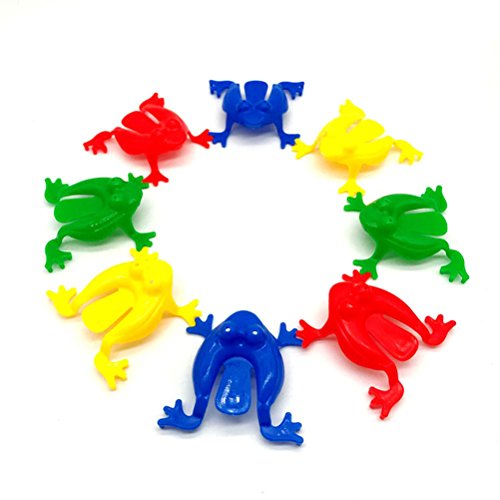 TOYMYTOY Figura Rana Juguete Plástico para Niños 24 Piezas (Color al Azar)
