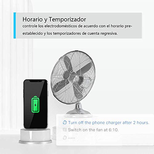 TP-Link Tapo P100 4-pack - WiFi Enchufe Inteligente Mini tamaño para Controlar su Dispositivo Desde Cualquier Lugar, sin Necesidad de Concentrador, Funciona con Amazon Alexa y Google Home