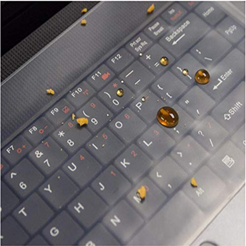 Tracsmart - Protector de teclado universal de silicona antipolvo impermeable para ordenadores portátiles (12" - 14") 310 mm x 130 mm