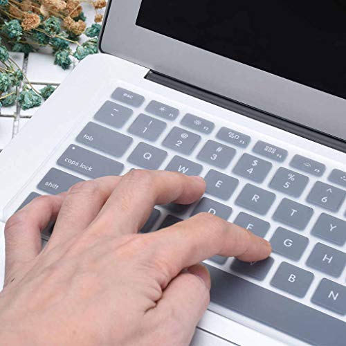 Tracsmart - Protector de teclado universal de silicona antipolvo impermeable para ordenadores portátiles (12" - 14") 310 mm x 130 mm