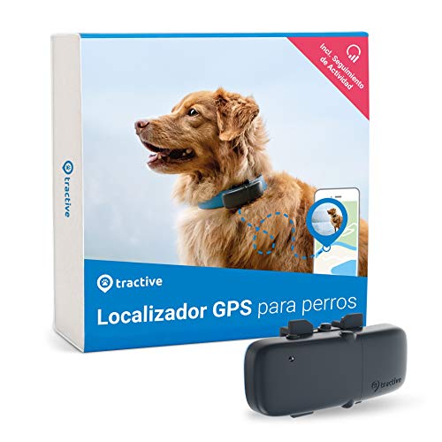 Tractive Localizador GPS para perros, rango ilimitado, seguimiento de actividad, resistente al agua (Último Modelo)