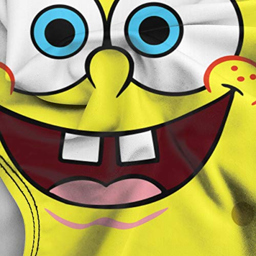 Traje de baño de una sola pieza - Bob Esponja para mujer, diseño de flores, color blanco