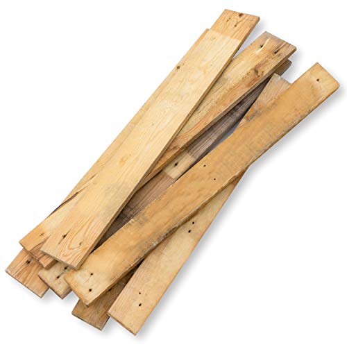Trashy World Tablas de Madera de Palet Suelta Vintage, rústica, para Manualidades, 80 cm, 7 Unidades