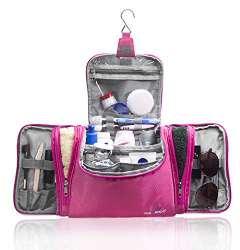 TRAVANDO ® Neceser Mujer Grande XXL, Bolsa de Aseo para Colgar, Neceser de Viaje, Accesorios de baño, Bolso de Maquillaje, Mujeres