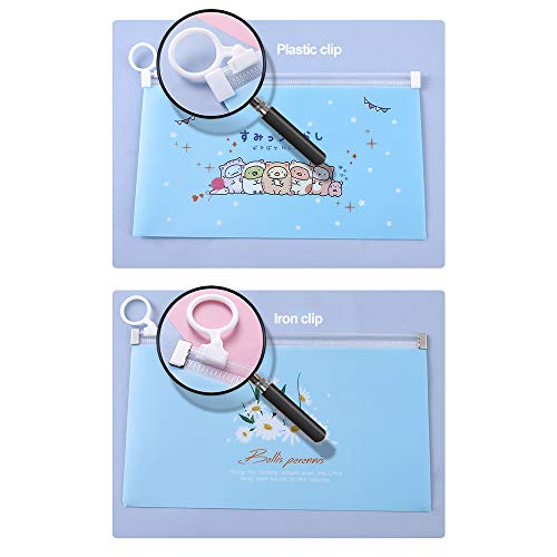 TREEMEN 4 Paquetes de Organizador de Cubiertas Faciales,Bolsa de Almacenamiento con Cremallera de Máscara,Envase Cosmético Reutilizable, Corner Bio-Plastic Clamp