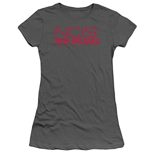 Trevco NCIS-New Orleans-Logo - Camiseta de manga corta Junior Sheer - Charcoal44; Pequeño