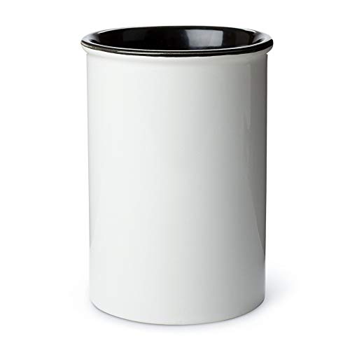 Tri-Coastal Design - Porta brochas de maquillaje de cerámica - Taza de porcelana Organizador de almacenamiento de cosméticos para pinceles de belleza y accesorios (Gorgeous)