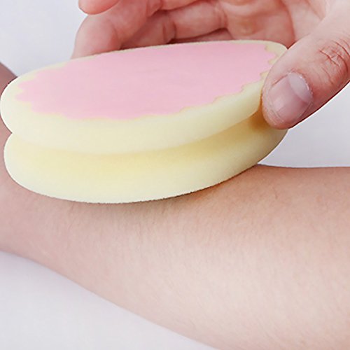 TrifyCore Esponja de depilación sin dolor de la forma de corazón de la esponja para las mujeres Color aleatorio 1x